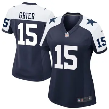 Nike Will Grier Women's Game Dallas Cowboys Navy Alternate Jersey