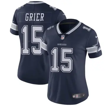 Nike Will Grier Women's Limited Dallas Cowboys Navy Team Color Vapor Untouchable Jersey