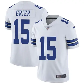 Nike Will Grier Youth Limited Dallas Cowboys White Vapor Untouchable Jersey